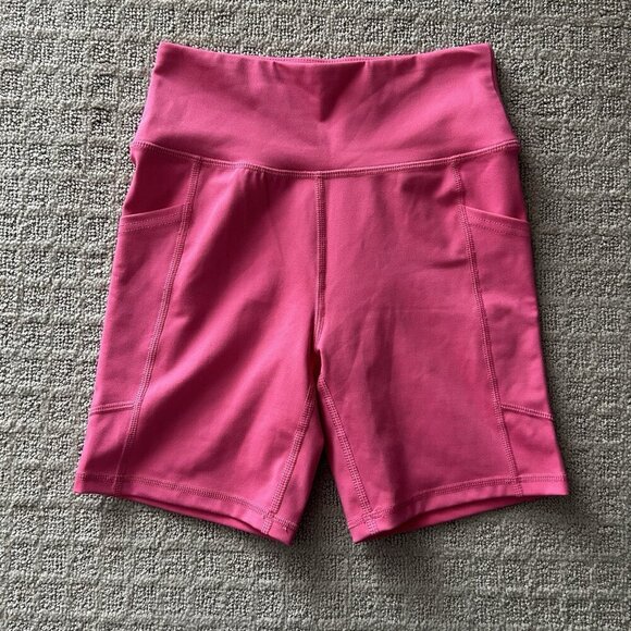 American Eagle Outfitters Pants - American Eagle The Everything Pocket Bike Shorts Pink Womens Size XS Yoga
